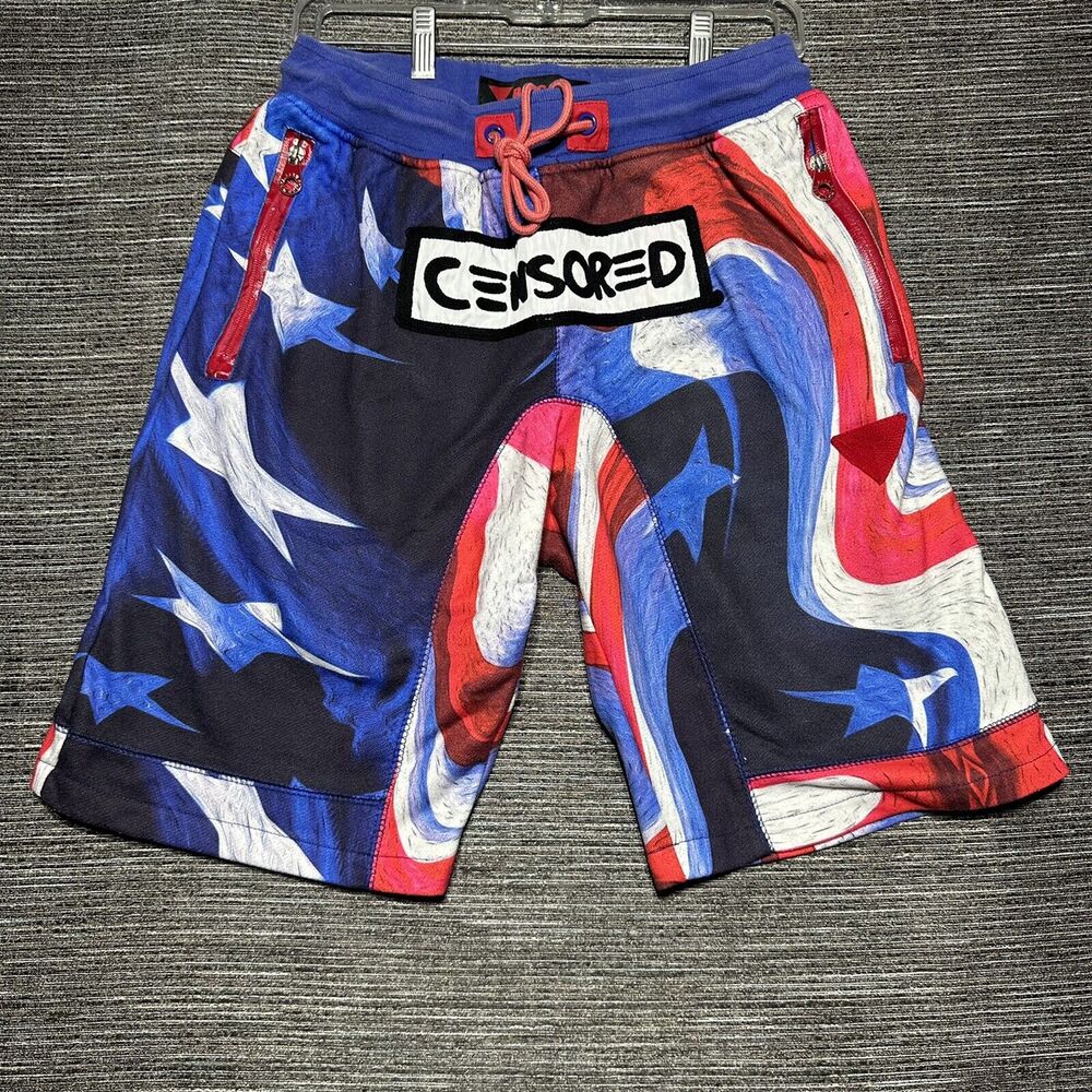 Bass by Ron Bass Shorts Men's Size M Blue USA Drawstring